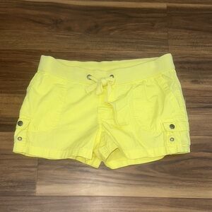 London Jean Yellow Women's Casual Shorts